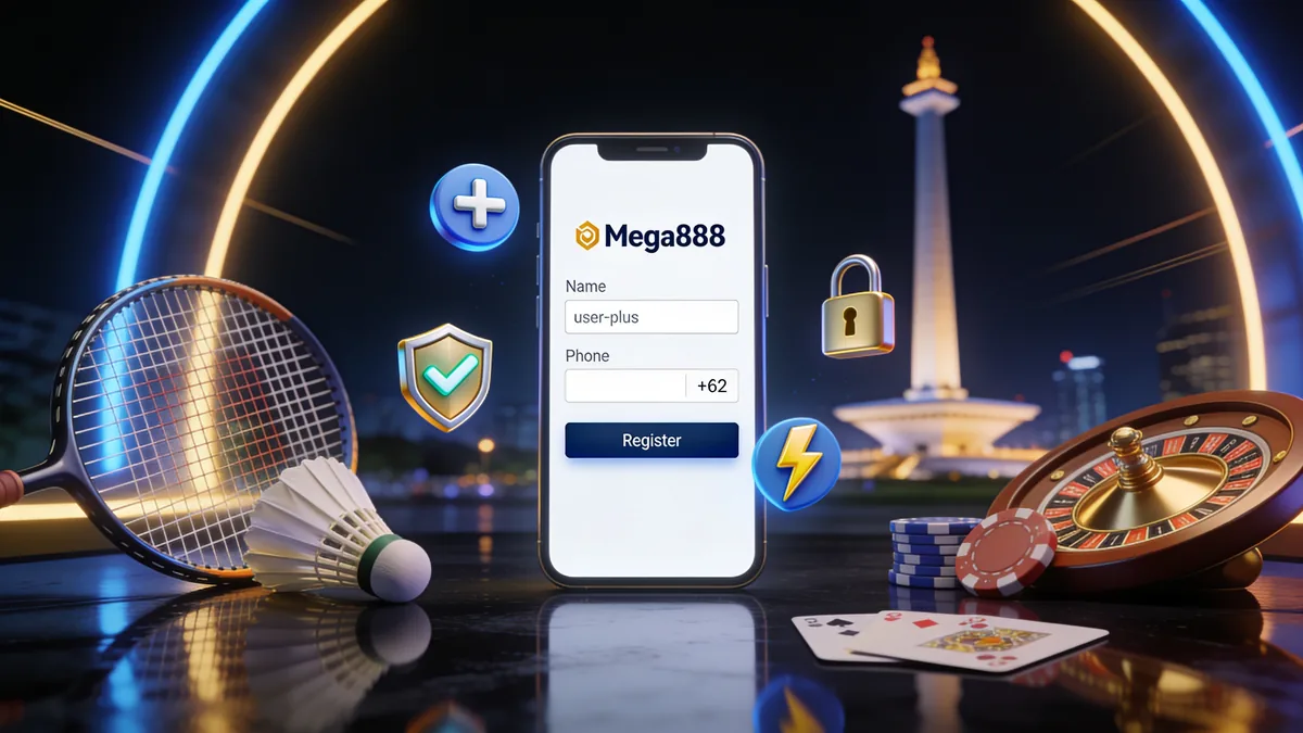 Cara Daftar Akun Mega888 untuk pemain di Indonesia